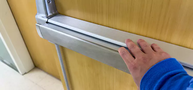 Installing a Push Bar on a Door Carson
